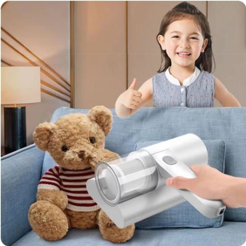 Handheld Mite Removal Machine Cordless Handheld Vacuum Cleaner USB Rechargeable Mite Remover Brush for Bed and Sofa Pillow