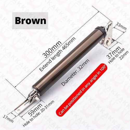 Adjustable Speed Pneumatic Automatic Door Closer - Brown