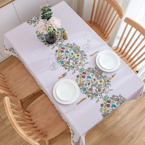 Oil and water resistant tablecloth