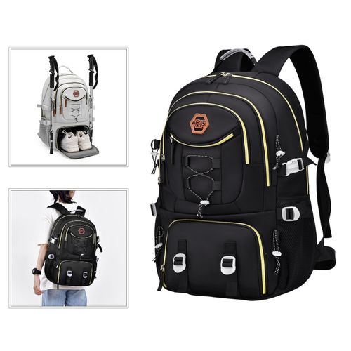 New high-looking casual backpack, large capacity, high-end travel bag, mountaineering bag, Oxford cloth backpack