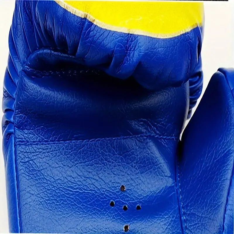 Boxing Sanda Gloves Training for Children and Teenagers Fighting Training Protective Gear Fitness One-time Forming Gloves Blue Flame Model Product Description