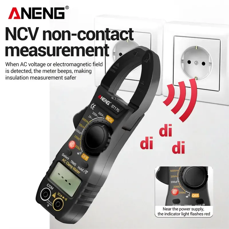 ANENG digital display clamp multimeter high precision portable electrician repair clamp current Multifunctional clamp meter
