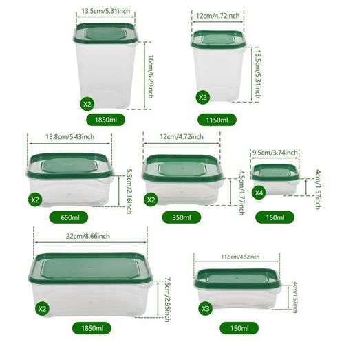 17in1 Plastic Food Storage Containers