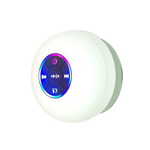 Large suction cup waterproof Bluetooth audio level 4 LED colorful light-emitting mini gift portable speaker BTS07