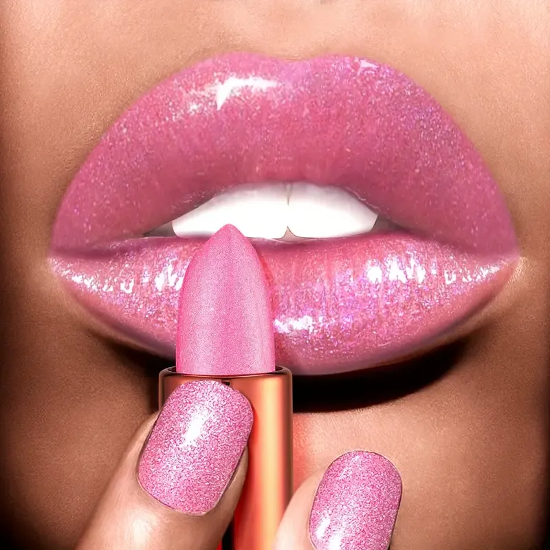 3 colors Berry Pink Sparkly Lip Gloss Paste