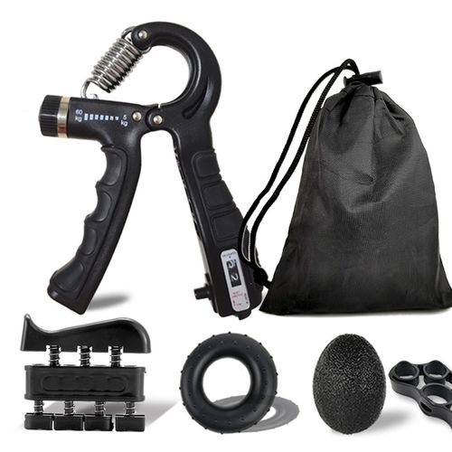 Grip Strength Training Five-piece Hand Strength Training Silicone Five-Finger Grip Ball Grip Ring Combination Set