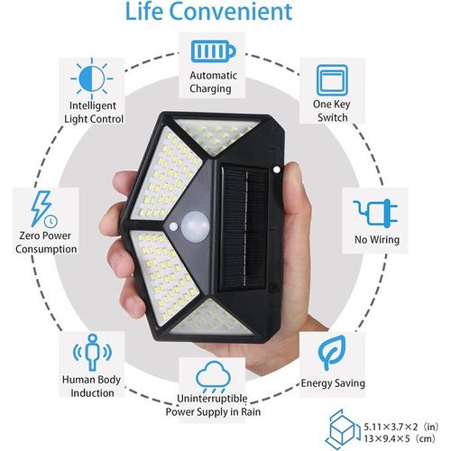 100 LED security light Original Super High LED Solar Motion Sensor Security Lamp