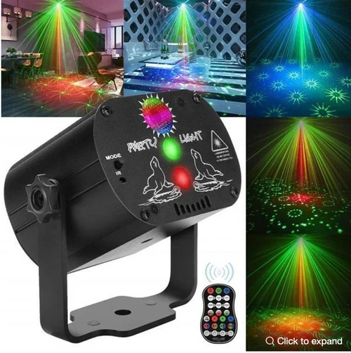 (🔥BEST GIFT FOR FAMILY🔥)Stage Laser Light Sound Activated LED Projector Party Light💃