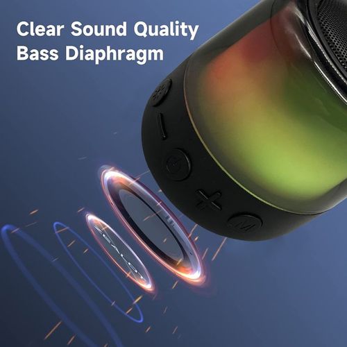 Ace Elec Portable Bluetooth Speaker With 11RGB LED Light