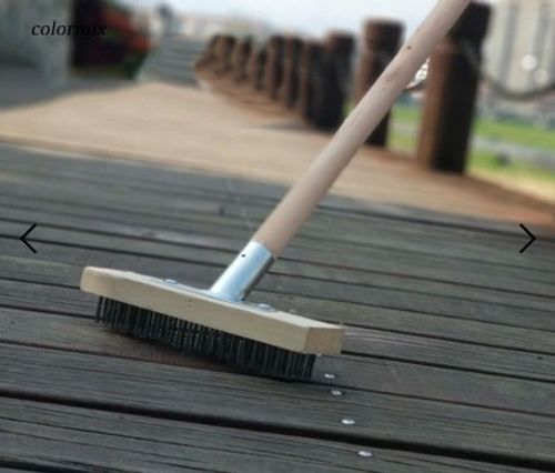 Floor Cleaning Brush Cleaning Garden Flooring Green Moss Outdoor Stainless Steel Cement Floor