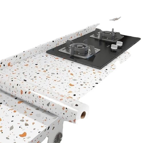 Kitchen Wall Stain Prevention Sheet Heat Resistant Sheet Waterproof Oil Proof Stain Resistant Wallpaper( 500x60CM)