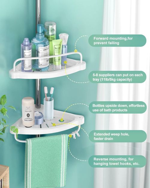 Rustproof Shower Caddy Corner Organizer for Bathroom