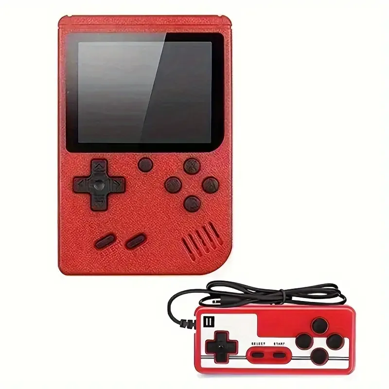 Hot handheld game for children and students doubles nostalgic toy 400-in-1 retro mini handheld game Macaron style