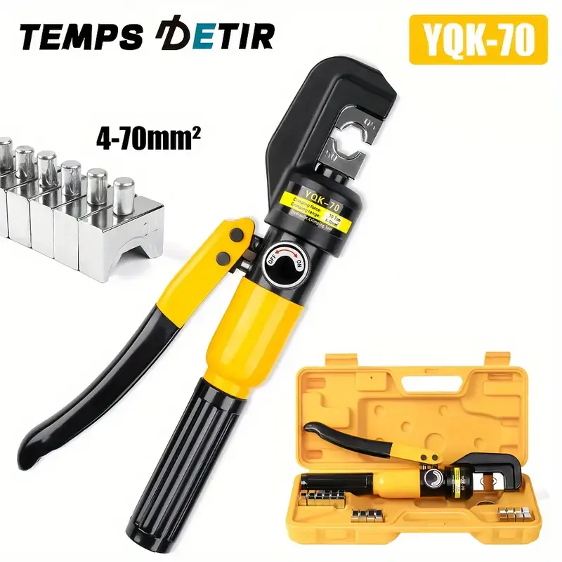 Adjustable oil return valve chrome-plated integrated manual hydraulic pliers crimping electrical wires
