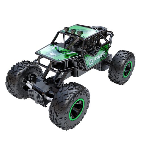 2.4G remote-controlled alloy off-road vehicle with long-distance lighting, rechargeable children's racing toy car, birthday gift
