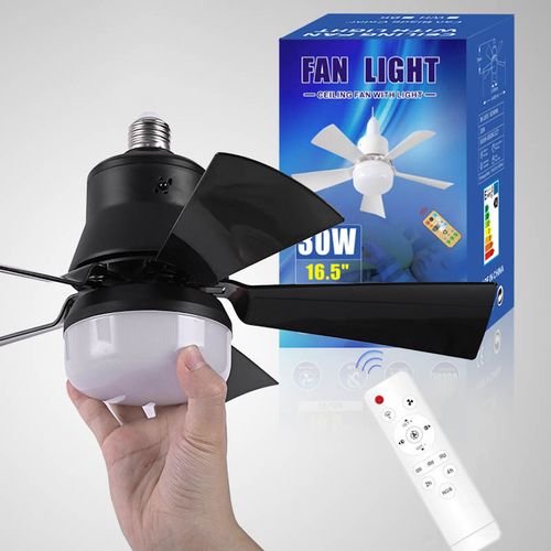 🔥🔥 2-IN-1 PORTABLE CEILING FAN & LIGHT with Remote Control
