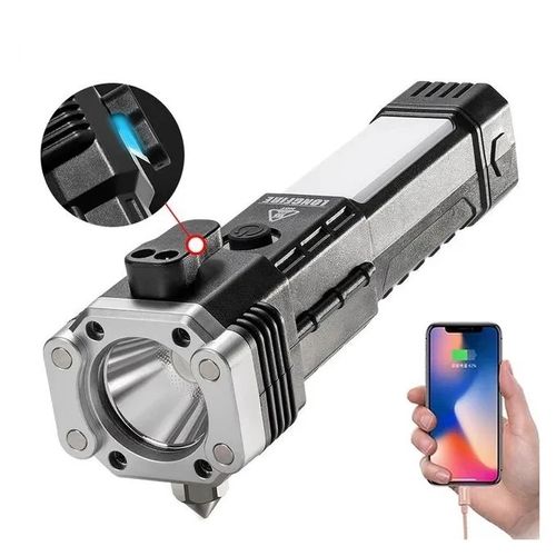 4 In 1 Multifunctional Rechargeable Car Hammer Flashlight