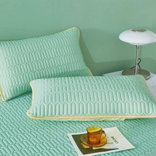 Natural Latex Mat With 2 Pillow Cover (MINT GREEN 180✖200cm)