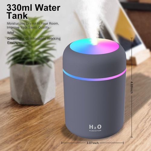 300mL Air Humidifier USB Air Diffuser Colorful Light Quiet