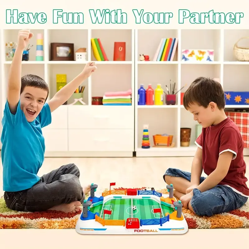 Tabletop Football Game for 2 - Family Fun Interactive Board Game for Teens and Adults, Durable Plastic Frame, Mixed Colors