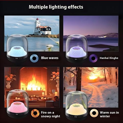 2024 New CLASS4+ Harman Bluetooth Speaker Atmosphere Light Computer Desktop Gift Home Transparent Audio