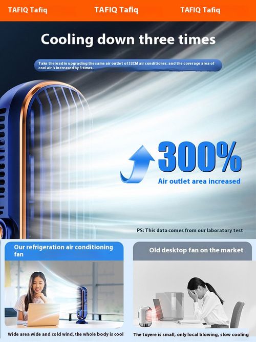 Refrigeration small air conditioning fan desktop fan silent usb desktop mini student dormitory portable large wind fan