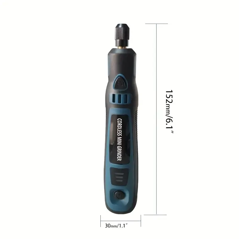 Mini Electric Grinder Pen - Compact, USB Rechargeable, Handheld Engraving Tool for Jade, Polishing, and DIY Projects - Portable, Easy-to-Use, and Versatile Power Tool with Electric Grinder Set