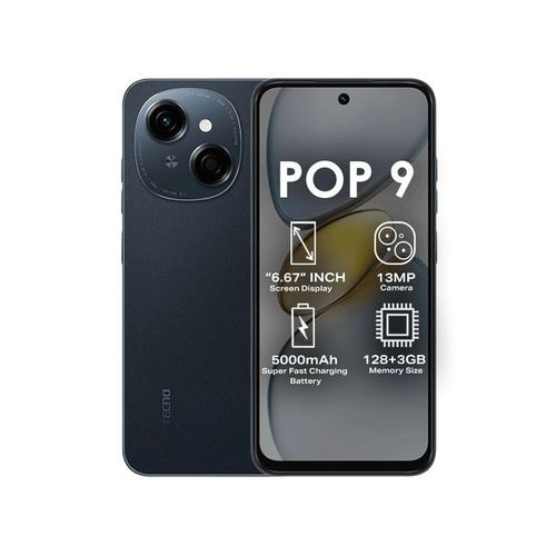 Tecno Pop 9 6.67 3GB RAM 128GB ROM Android 14 Black