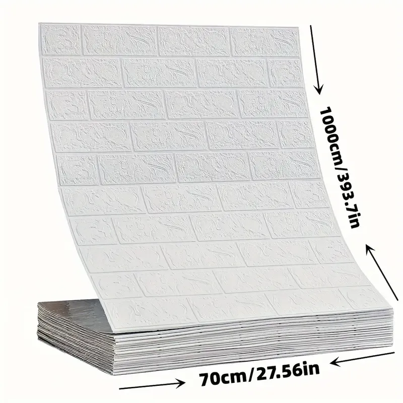 Peel & Stick Brick Pattern Wallpaper