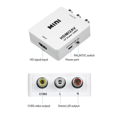HDMI To AV Converter Digital Signal To RCA Video Converter