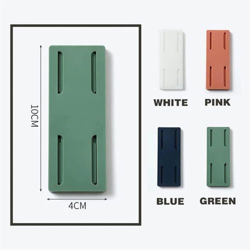 10 Pcs Adhesive Punch-free Socket Holder