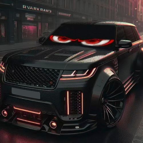 Large Dynamic Devil Eye LED Light Screen for Car Window, Programmable Flex Car LED Display, Devil Eye Light Sign for Car, Store, Party, Bar, Hotel