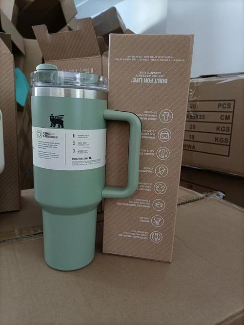 Stanley 40oz Large Capacity Stainless Steel Thermos Cup with Straw