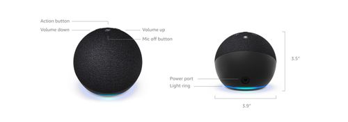 Jumia Echo Dot (newest model), With bigger vibrant sound, helpful routines and Alexa, Charcoal