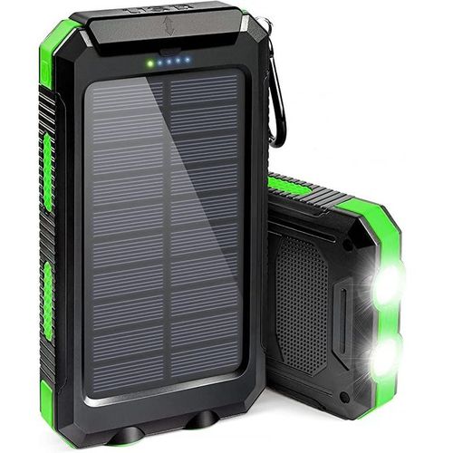 Portable Power Banks 10000mAh Waterproof Dual USB Output Green