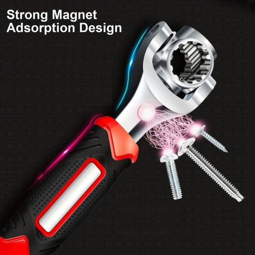 52 In 1 Wrench Tool Set, 360° Swivel Head, Universal Wrench, 8-19mm, Hardware Tools