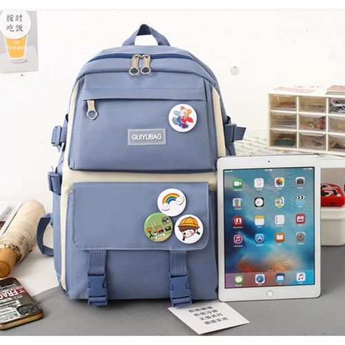 4 Pieces set School Bag Teenager Women Backpack