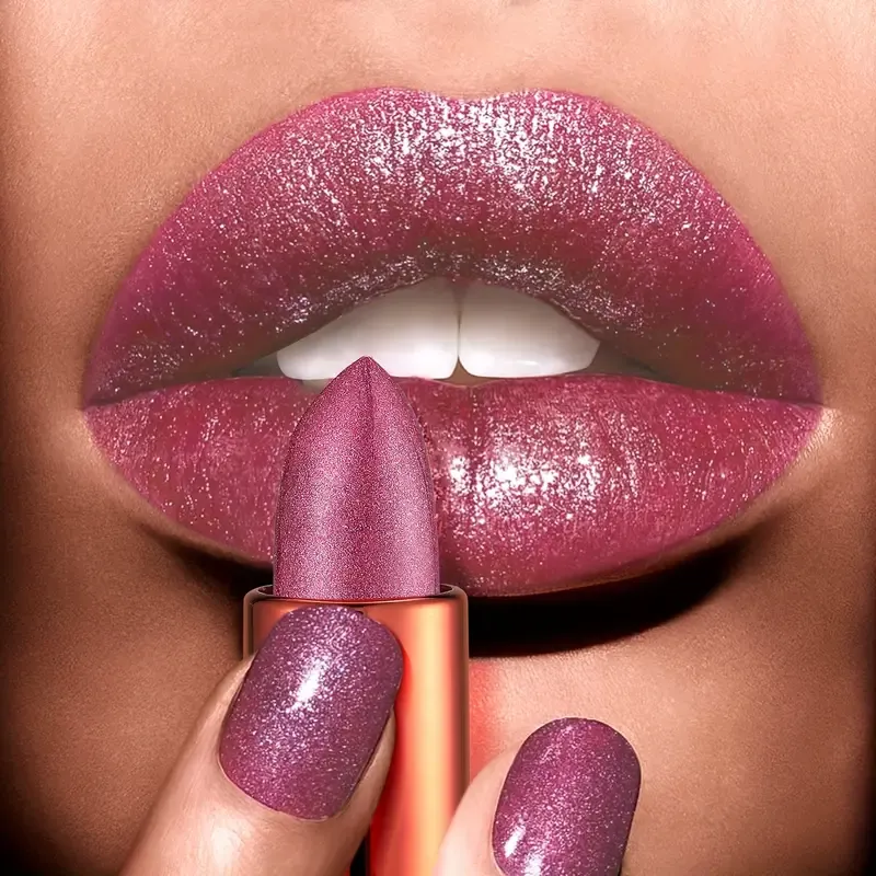 3 colors Berry Pink Sparkly Lip Gloss Paste