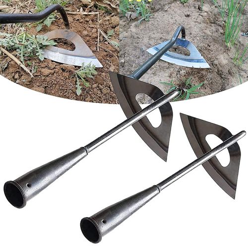 Garden Hoe Weeding Planting Loosening Hollow Hoe Tools