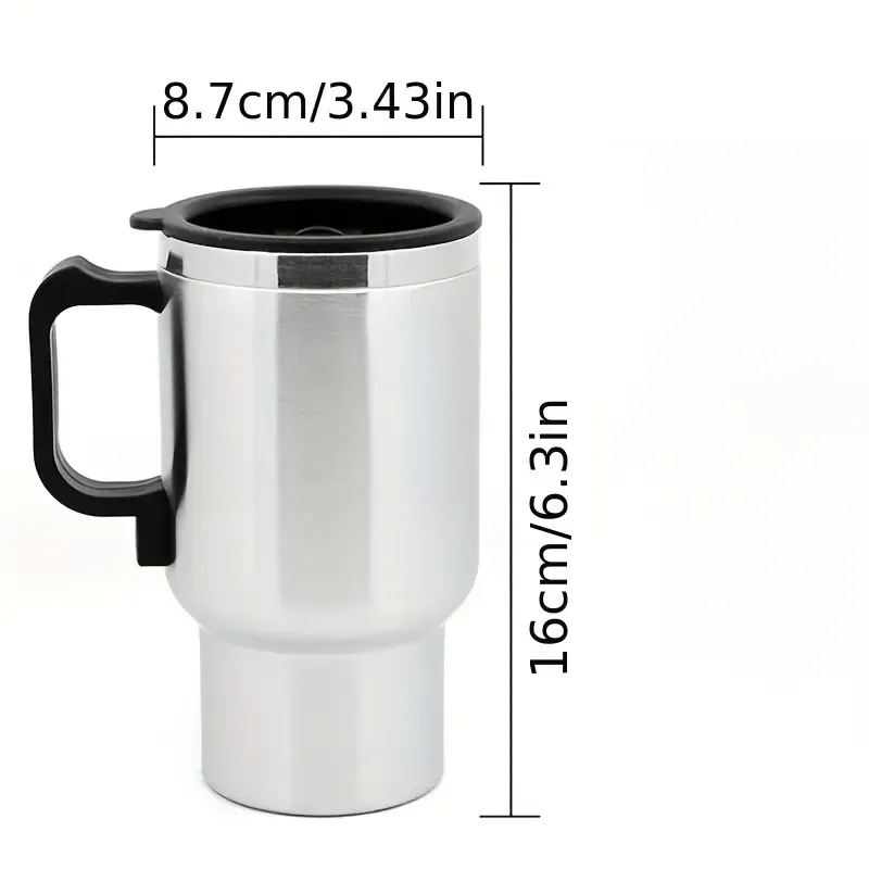 Car 12V hot water cup stainless steel liner electric cup