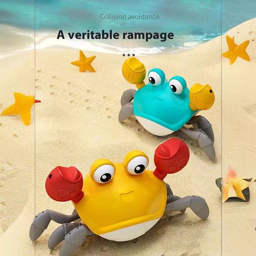 Children's induction electric crab toy rechargeable luminous music baby crawls and escapes Crab
