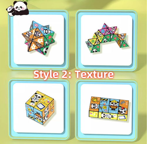 Rubik's Cube Panda Model 6-Piece Set