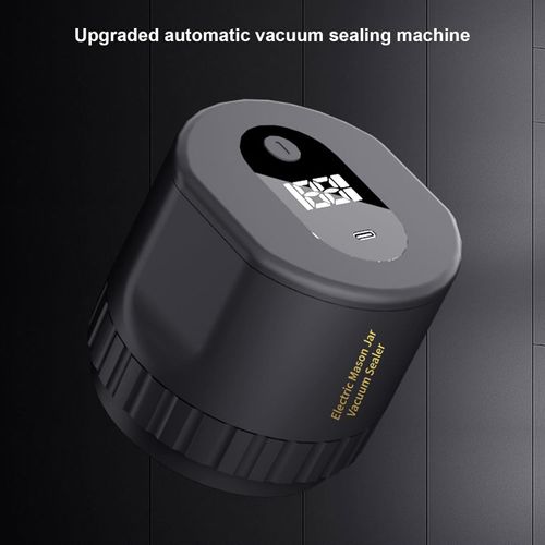 Automatic Mason Jar Vacuum Sealer, Leakproof Electric Sealer with Strong Suction, Made of Premium Materials, for Food Preservation and Waste Reduction
