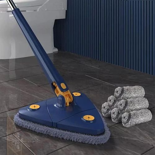 360-degree rotating adjustable cleaning mop - imitation hand-twisted quick-drying mop
