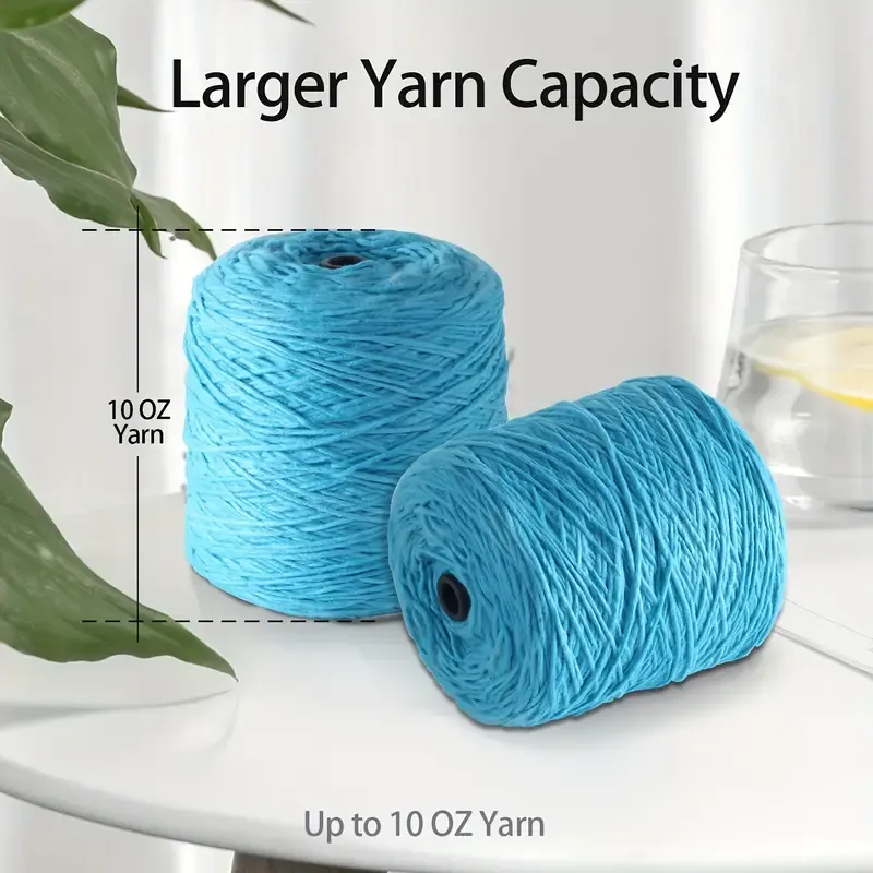 Electric Yarn Winding Machine, Usb-Powered Ball Winder, Adjustable Tension Knitting Wool Rewinder, No Batteries Required, Available in Blue And Pink Options.
