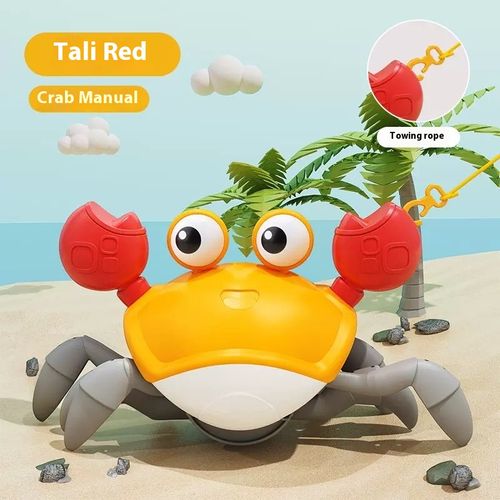 Children's induction electric crab toy rechargeable luminous music baby crawls and escapes Crab