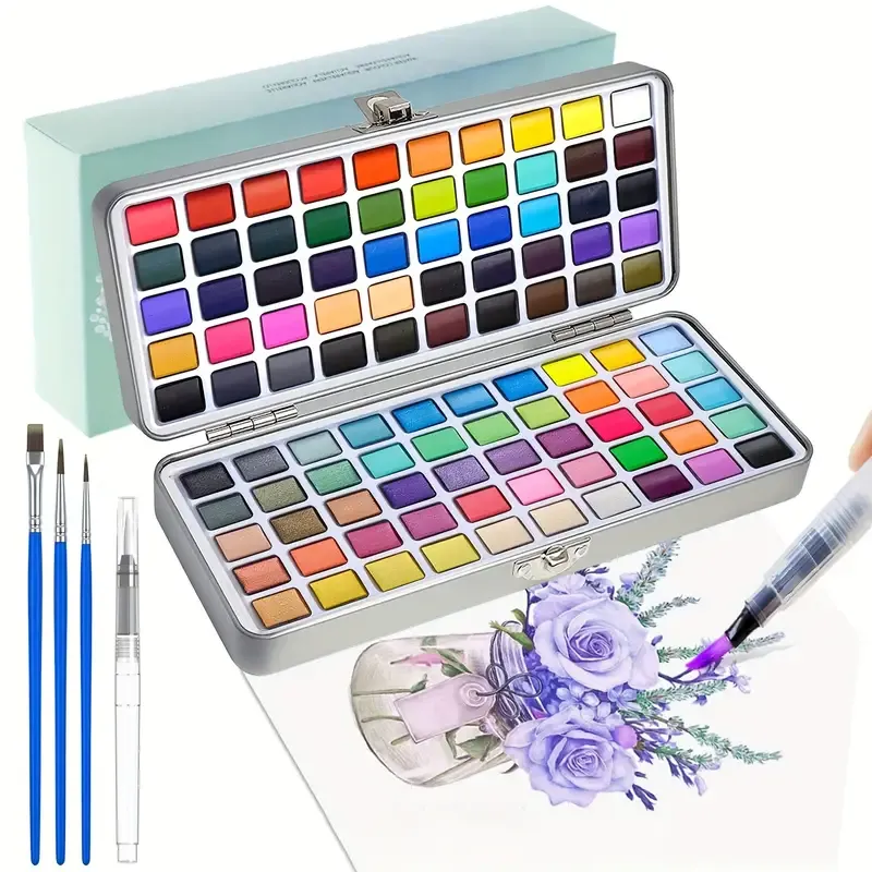 100 Colors Solid Watercolor Paint Set