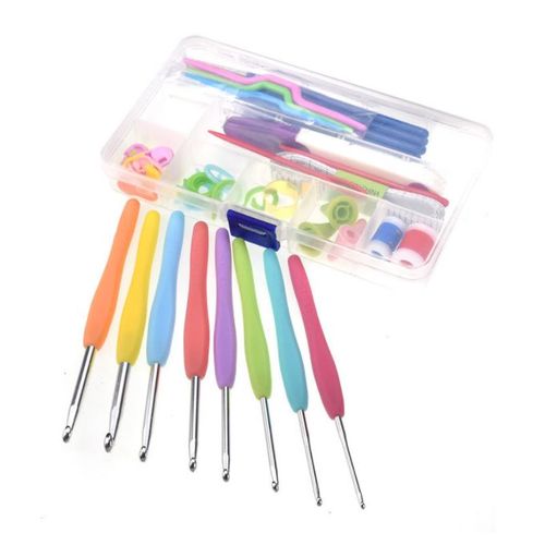 53 Pieces Set Yarn Knitting Crochet Hook Set With Box
