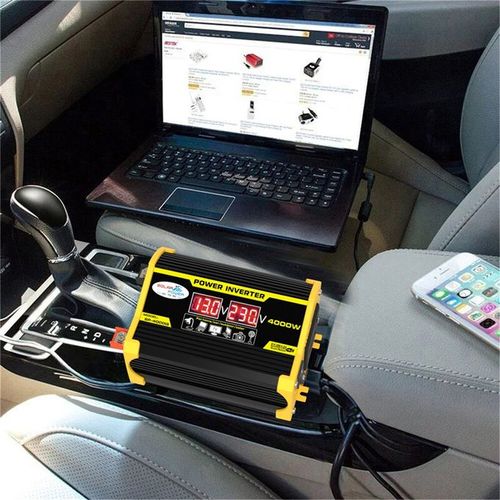 Power Inverter 4000W Peaks DC12V To AC220V Portable