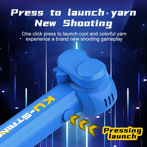 Rechargeable Glow-in-the-Dark USB Handheld Electric Rope Launcher - Shooting Toy, Loop Fidget Toy, Fun Party Favors and Novelty Gifts